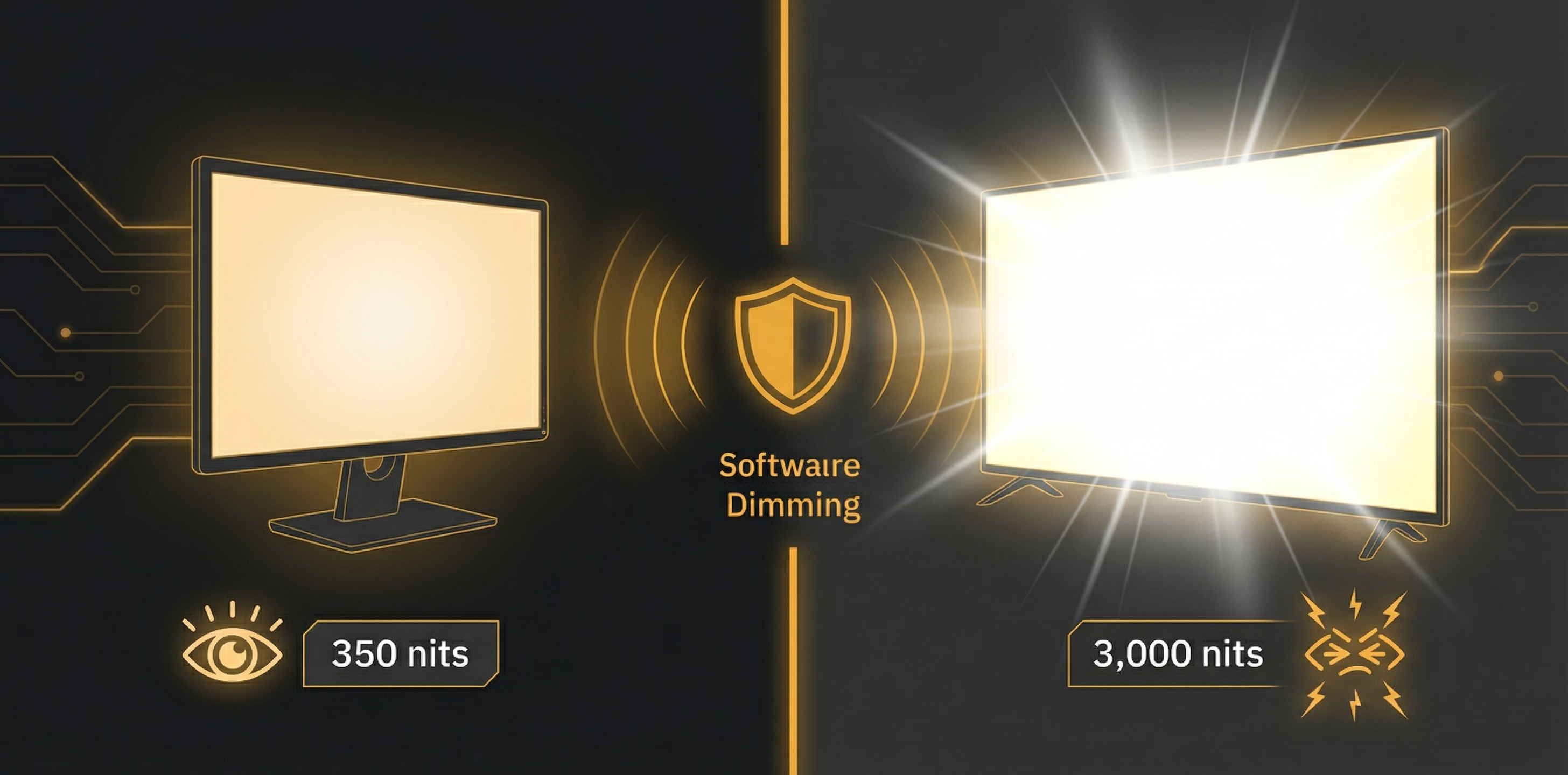 HDR brightness on TVs vs monitors comparison