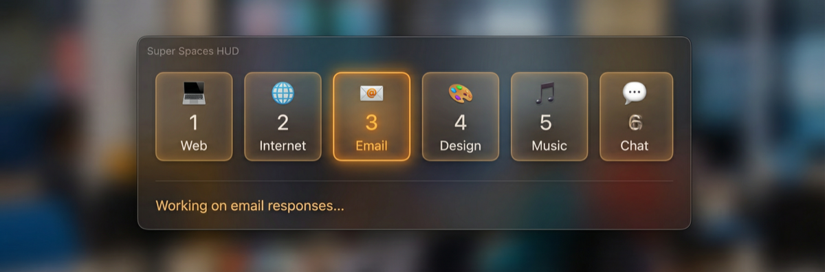 Super Spaces HUD Compact Mode